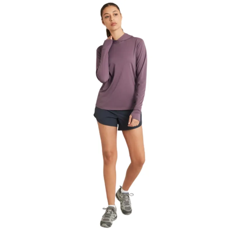 Kathmandu SUN-Stopper Women's Hooded L/S Top in Storm Cloud-6